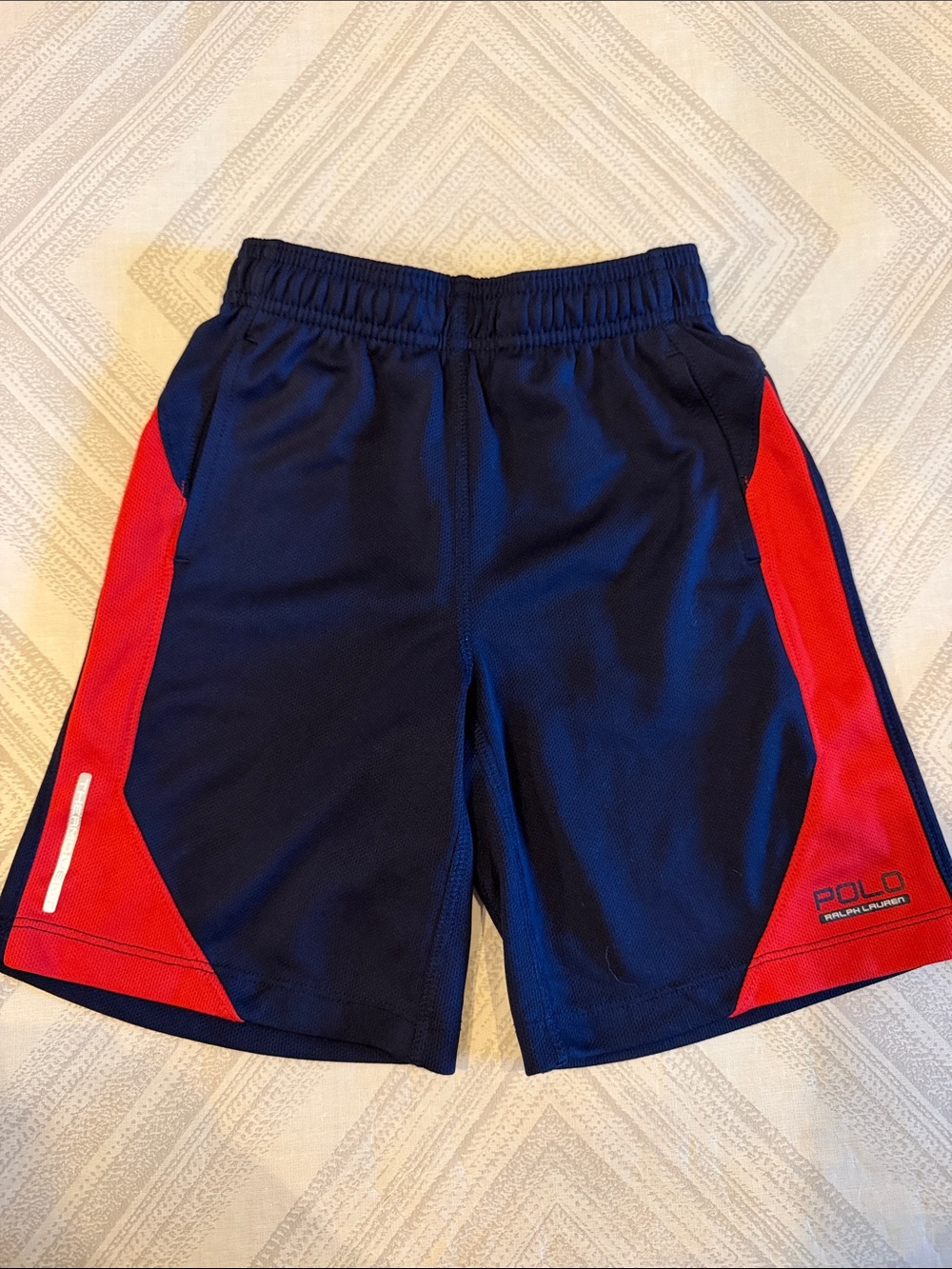 Polo Ralph Lauren Boys Size 7 Athletic Shorts Navy Red